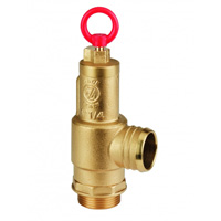 Safety valve with hose connection